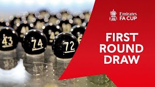 FA CUP FIRST ROUND DRAW LIVE