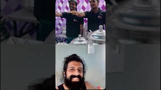 ഇങ്ങനെ വേണം എല്ലാ ജോലിയും തുടങ്ങാൻ …🤪🤣😂 #santhoshalwin #duet #reaction #reactionvideo #funny