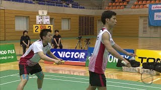 古賀輝／齋藤太一（ＮＴＴ東日本） vs 大嶋一彰／山﨑裕太（日立情報通信Ｅ） MD 決勝 ランキングサーキット2017