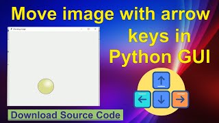 How to move image by arrow keys in tkinter GUI in Python ?