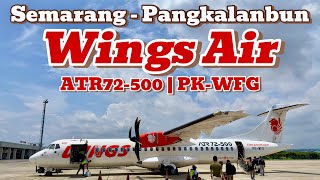 Naik Pesawat Terbang Wings Air dari Semarang to Pangkalan Bun | ATR72-500 | PK-WFG | Flight Report