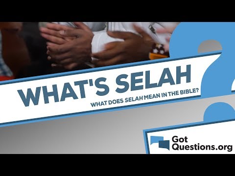 How do you write Selah in Hebrew?