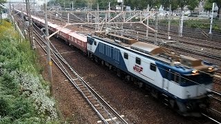 2014/10/30 【赤ホキ】 JR貨物 8784レ EF64-1026 金山駅 / JR Freight: Limestone at Kanayama