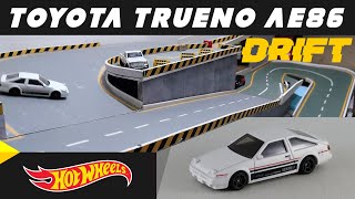 Hot Wheels Drifting Toyota Trueno AE86 #drift #diecast #hotwheels