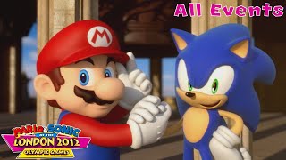 Mario & Sonic at the London 2012 Olympic Games (Wii) [4K] - All Events (Hard Mode)