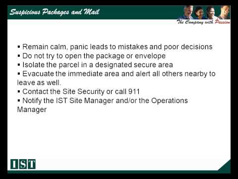 Handling Suspicious Packages and Mail Handling Suspicious Packages and Mail