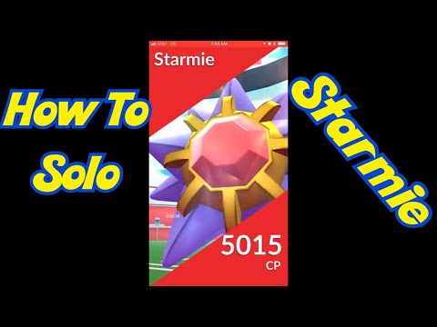 How To Solo New Raid Boss Starmie In Pokemon Go