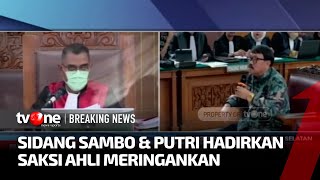 [FULL] Sidang Saksi Ahli Meringankan Putri \u0026 Sambo | Breaking News tvOne