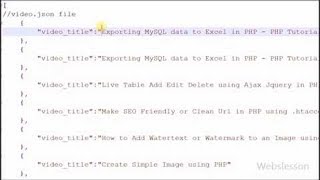 Load JSON Data using Ajax getJSON Method