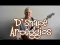 'CAGED' Arpeggios the 'D' Shapes