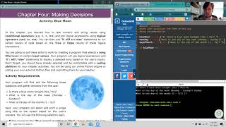 Python Chapter 4 Activity - Blue Moon