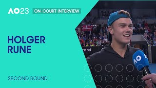 Holger Rune On-Court Interview | Australian Open 2023 Second Round