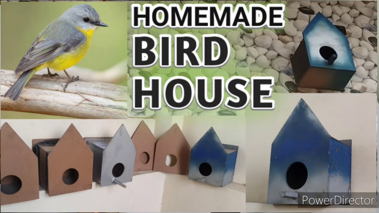 How To Make Bird House At Home | Nest House / Box | Bird House Plans ...