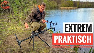 Unboxing \u0026 Gewinnen: LEICHT \u0026 super PRAKTISCH: BLAXX PRO Rod Pod von ANACONDA