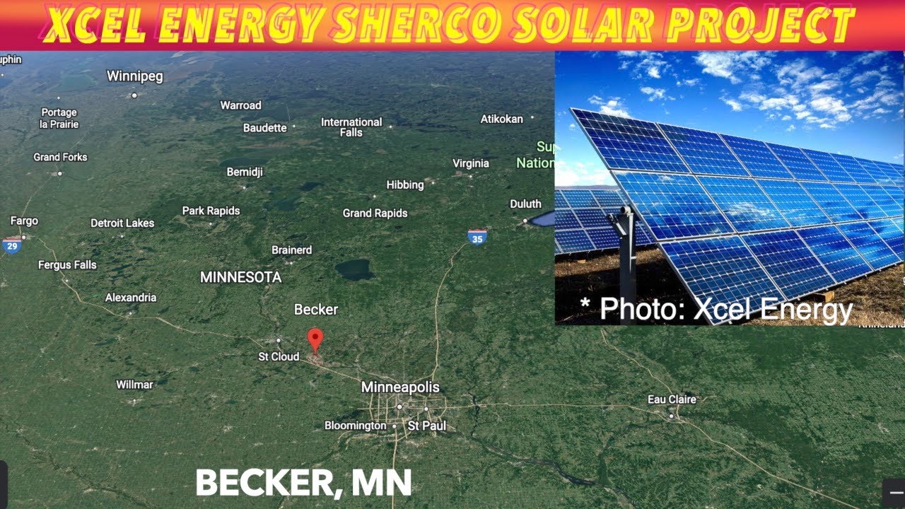 Minnesota's Massive, Xcel Energy Sherco Solar Project - YouTube