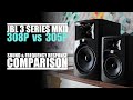 JBL 308P MKII  vs JBL 305P MKII  ||  Sound & Frequency Response Comparison