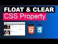 CSS Float and Clear Property | CSS Overflow | Complete Web Development Course
