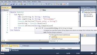 Visual Basic Tutorial 23 Comparing Strings YouTube