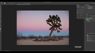 Using gradient masks in Photoshop to darken the sky