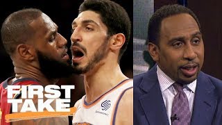 Stephen A. Smith sides with LeBron James in scuffle with Knicks | First Take | ESPN