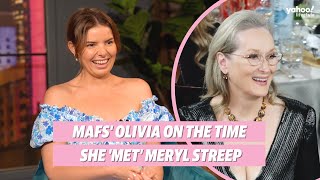 MAFS' Olivia on the time she 'met' Meryl Streep | Yahoo Australia
