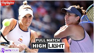 Marketa Vondrousova vs Belinda Bencic Match Highlights - WTA Abu Dhabi 2025