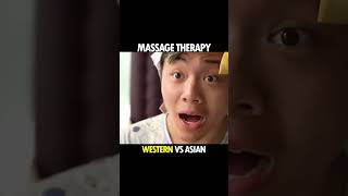 asian massage vs western massage #shorts