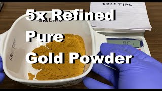 Gold Powder Quintuple Refined FOR SALE