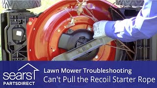 How to Fix a Lawn Mower that Won’t Start: Can't Pull the Recoil Starter Rope