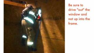 Firefighter Removal from Basement Using Webbing