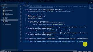 03 - Handling Team members in Python Bot #Python