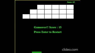 Brick breaker GamePlay using Java