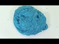 Blue SLIME  Mixing Makeup, Glitter and Beads into Clear Slime. ASMR Slime