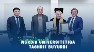 Sergey Stanovkin Nordik universitetiga tashrif buyurdi