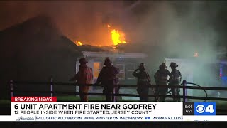 Red Cross headed to scene after apartment fire in Jersey County