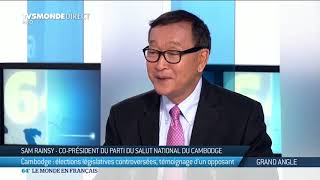 Cambodge : l'opposant Sam  Rainsy conteste les résultats des élections législatives