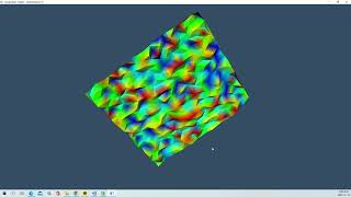 VTK Example - ColoredElevationMap - CSharp