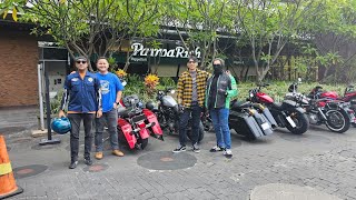 Sunmori 168, ngeblaar ber 4 sekitar Jaksel, Asal ketemuan, ketawa2, HAPPY bener. Pure Harley Sound