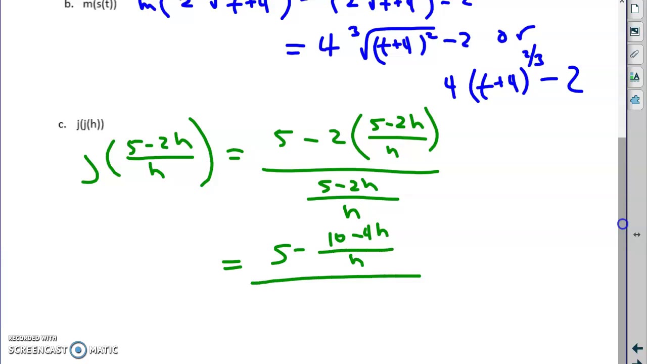 Day 1 Review Functions Part 1 - YouTube