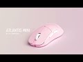 LAMZU Atlantis new edition, light pink, with latest sensor Pixart 3950, Omron Optical switch.