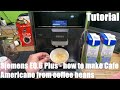 How to make a Cafe Americano from coffee beans with automatic coffee maker Siemens EQ.6 Plus DIY