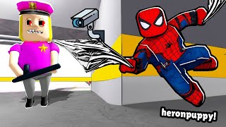 Spiderman vs Polis Kız Hapishanesi !! - Roblox POLICE GIRL PRISON RUN! (Obby)