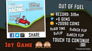 Hill Climb Racing Gameplay Walkthrough Part 1 Jeep (iOS, Android)