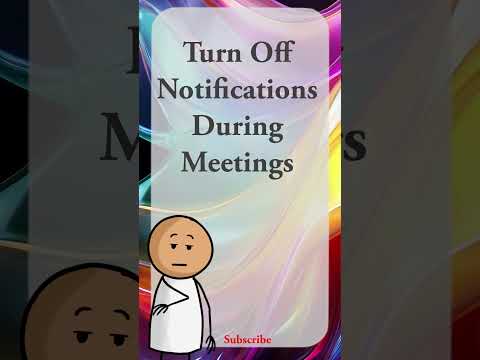 Turn Off Notifications During Meetings: Outlook #shorts #techtips #outlooktips