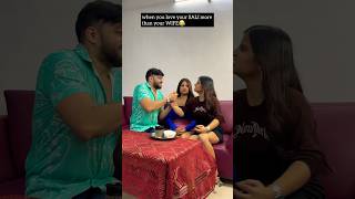 साली आधी घरवाली 😂🤤 #ytshorts #comedy #couplecomedy #viral #abhisha #shortsvideo #shorts #shorts