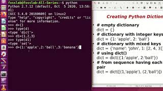 Dictionary Datatype in Python with demo explained in Tamil