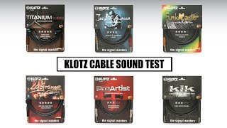 STRINGS SHOP REVIEW : KLOTZ CABLE SOUND TEST