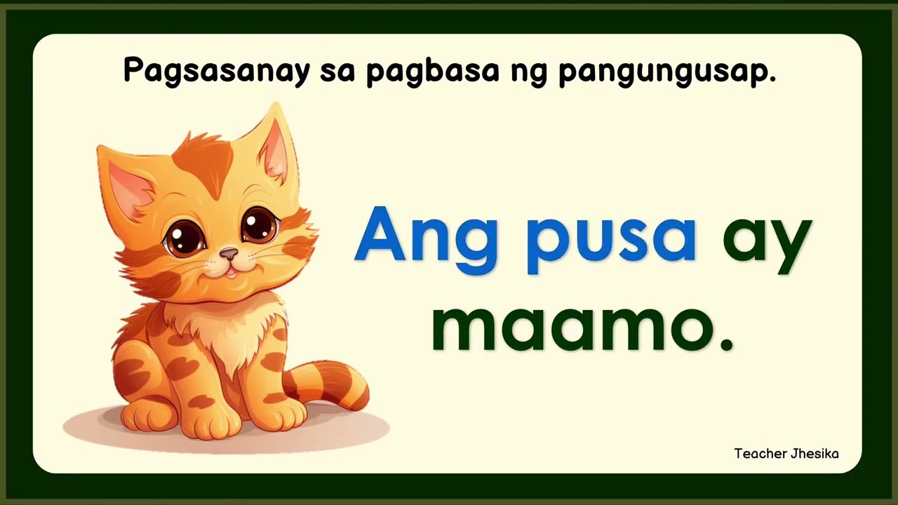 MAGBASA TAYO! | PAGSASANAY SA PAGBASA NG PANGUNGUSAP | PAGBASA NG ...