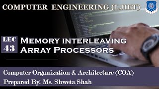 43 COA Memory interleaving Array Processors