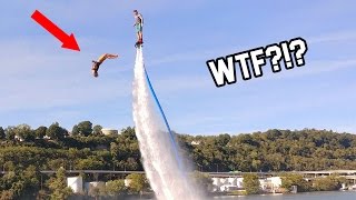 FIRST EVER DOUBLE BACKFLIP OFF HOVERBOARD (Flyboard)
